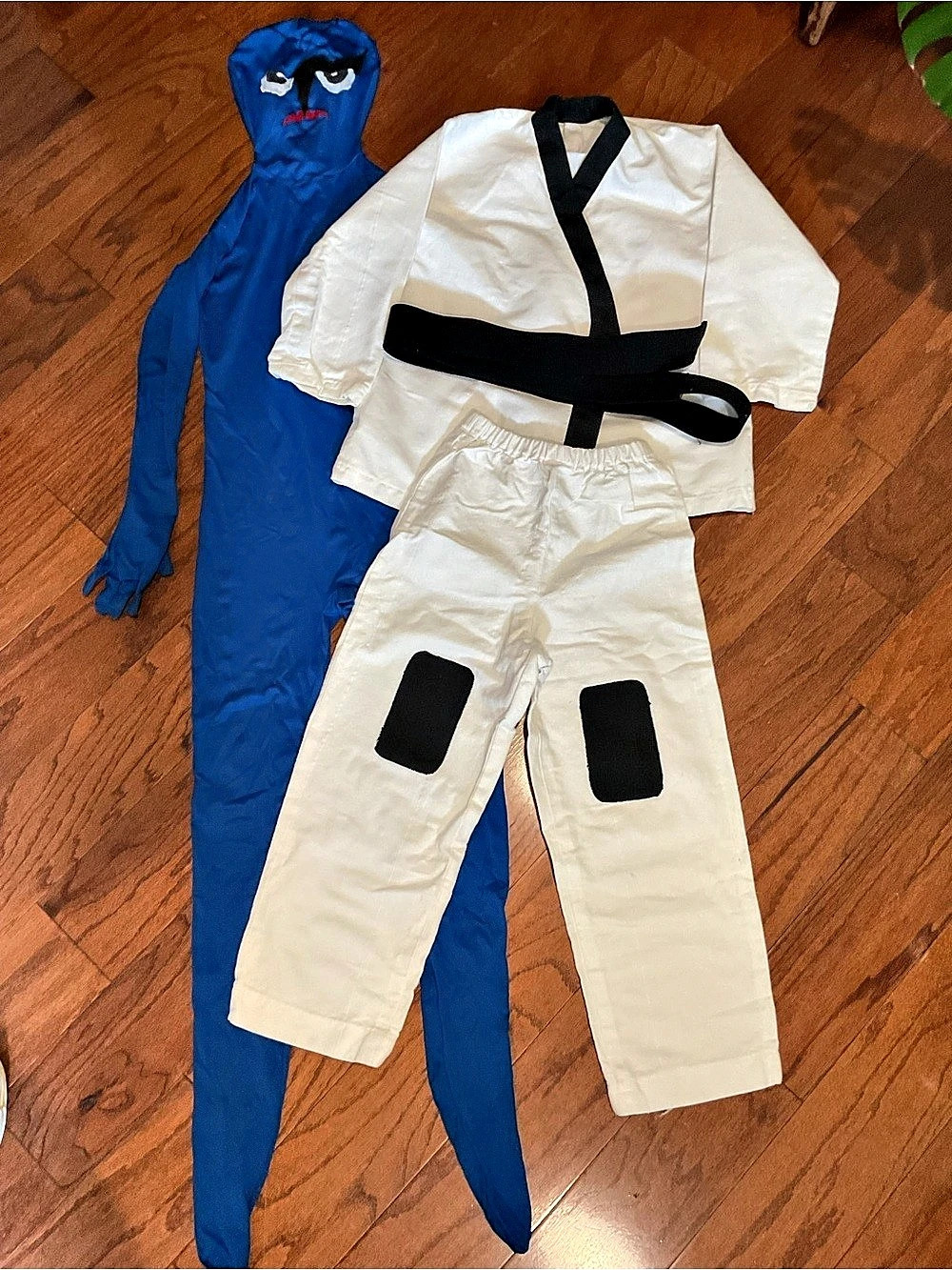 Sawk Pokemon Costume Boys 4T Blue & White